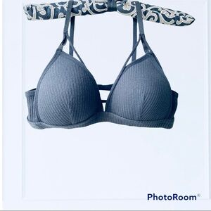 New WIRELESS Cotton Push-up Bra in Black